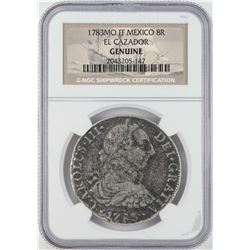 Shipwreck El Cazador 1783MO-FF Mexico 8 Reales Silver Coin NGC Genuine