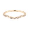 Image 2 : 14KT Rose Gold 0.22 ctw Diamond Shaped Band