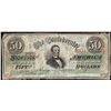 Image 1 : 1863 $50 Confederate States of America Note