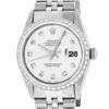 Image 1 : Rolex Mens Stainless Steel Silver Diamond 36MM Datejust Wristwatch