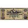 Image 1 : 1800's $5 The Peninsular Bank Detroit, Michigan Obsolete Note