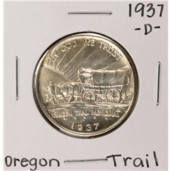 1937-D Oregon Trail Commemorative Half Dollar Coin