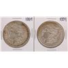 Image 1 : Lot of (2) 1889 $1 Morgan Silver Dollar Coins