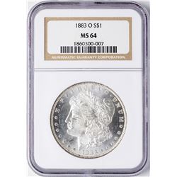 1883-O $1 Morgan Silver Dollar Coin NGC MS64