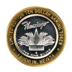 .999 Fine Silver Flamingo Laughlin, Nevada $10 Limited Edition Gaming Token