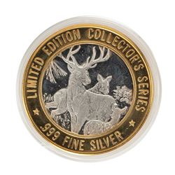 .999 Fine Silver Grand Casino $10 Limited Edition Collector's Series Gaming Token