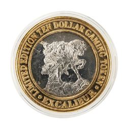 .999 Silver Excalibur Las Vegas, NV $10 Casino Limited Edition Gaming Token