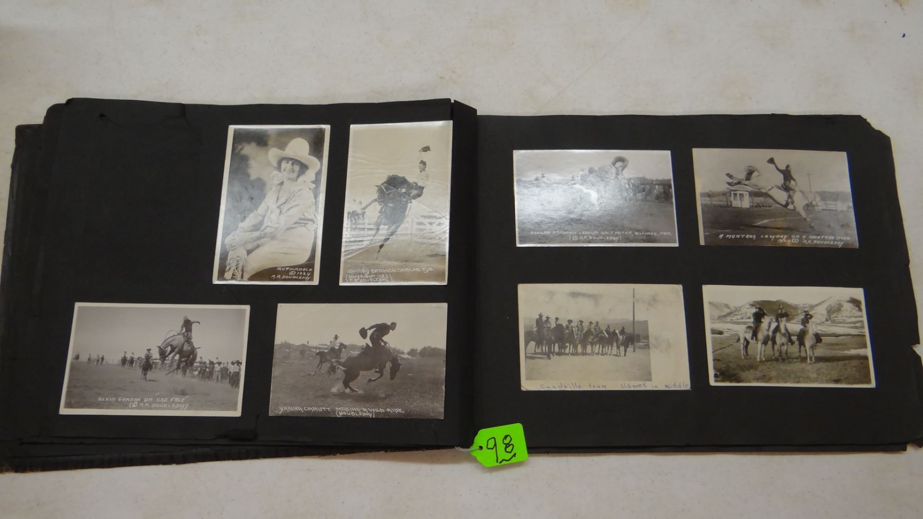 Will James memorabilia including vintage Billings, MT photo album ca