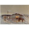 Image 1 : Cheek, C. R. oil on board, Winter Cabin, 18" x 20"