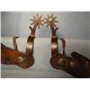 Image 1 : Crockett spurs with heart buttons, 9 point rowels