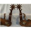 Image 2 : Crockett spurs with heart buttons, 9 point rowels