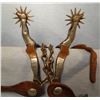 Image 1 : McChesney double mtd gal leg spurs, 12 point rowels