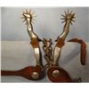 Image 2 : McChesney double mtd gal leg spurs, 12 point rowels