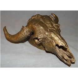 Contway, Jay bronze sculpture, Buffalo Skull, 1981, 1/20, 7" x 8"