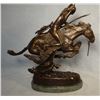 Image 1 : Remington, Frederic bronze, Cheyenne, 12" h x 12" w, recast