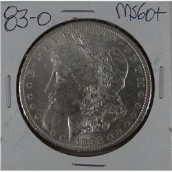 1883-O Morgan dollar, MS 60