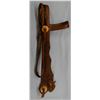 Image 1 : Scalloped and tooled bridle, unmarked