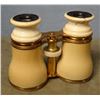 Image 1 : Opera glasses, Ivory, 4 1/2" wide, 1870's, w/case, Germany