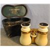 Image 2 : Opera glasses, Ivory, 4 1/2" wide, 1870's, w/case, Germany