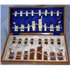 Image 1 : Ivory chess set, 32 pcs, NIB, Hang On Ivory Factory, Hong Kong