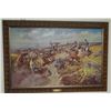 Image 1 : 2 C. M. Russell prints, Tight Dally and Riders of the Open Range