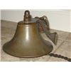 Image 1 : Heavy unmarked 6" brass bell w/wall mounting hardware