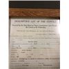 Image 2 : Montana Descriptive List of Convict document, 1922, framed