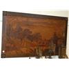 Image 1 : PICTORIAL INLAID WOOD PANEL 23X39, probably Germ