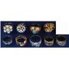 Image 1 : GROUP OF (9) 14K RINGS incl. belt ring and diamon