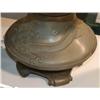 Image 2 : SLAG GLASS PARLOR LAMP with dragon motif, 18d