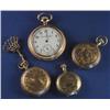 Image 1 : GROUP OF 4 GOLD FILLED POCKET WATCHES