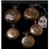 Image 1 : GROUP OF 5 GOLD FILLED POCKET WATCHES