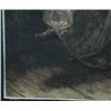 Image 2 : HERBERT DICKSEE ETCHING lady with dog at window