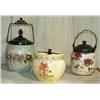 Image 1 : GROUP OF 3 VICTORIAN BISQUIT JARS
