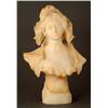 Image 1 : ITALIAN ALABASTER BUST of a maiden
