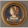 Image 1 : FRENCH POTTERY ROUNDEL 14 diameter depicting