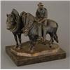 FREDERICK GORNICK BRONZE farmer with his horses
