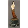 Image 1 : GERMAN BRONZE AND IVORY FIGURE OF A PARTIALLY NUD
