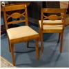 Image 1 : PAIR OF BIEDERMEIER STYLE SIDE CHAIRS