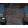 Image 2 : OUTSIDER ART CARVED PINE STAND with American Indi