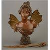 Image 1 : BRONZE BUST OF FARFALLA by Villanis plus LETTER OPENER