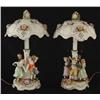 Image 1 : PAIR OF GERMAN PORCELAIN LAMPS WITH LITHOPHANE PA