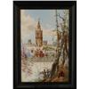 Image 1 : CONTINETNAL PAINTED PORCELAIN PLAQUE of a Spanish