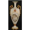 Image 1 : AMERICAN BELEEK PORTRAIT URN 18 high, both sides 