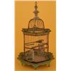 Image 1 : VICTORIAN TOLE BIRD CAGE 22 high. lacking 2 ball 