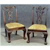 Image 1 :  PAIR OF GEORGE III STYLE SIDE CHAIRS, circa 1900