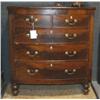 Image 1 :  ENGLISH BOW FRONT CHEST circa 1840