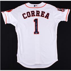 Carlos Correa Signed Astros "50th Anniversary" Patch Jersey (MLB Hologram)