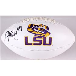 Arden Key Signed LSU Tigers Logo Football (JSA COA)