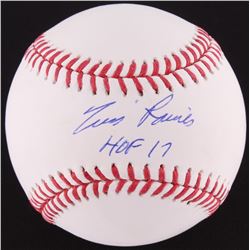 Tim Raines Signed OML Baseball Inscribed "HOF 17" (MLB Hologram)